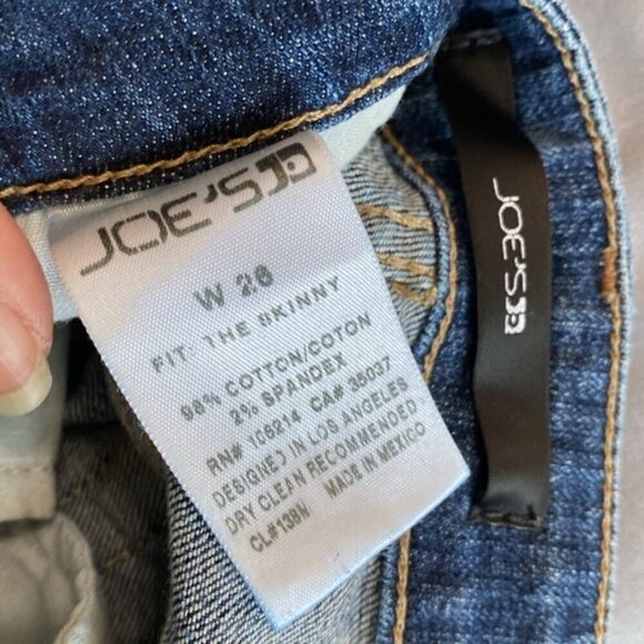 JOE'S THE SKINNY mid-Rise Distressed Skinny Jeans Size 26 - Picture 15 of 15